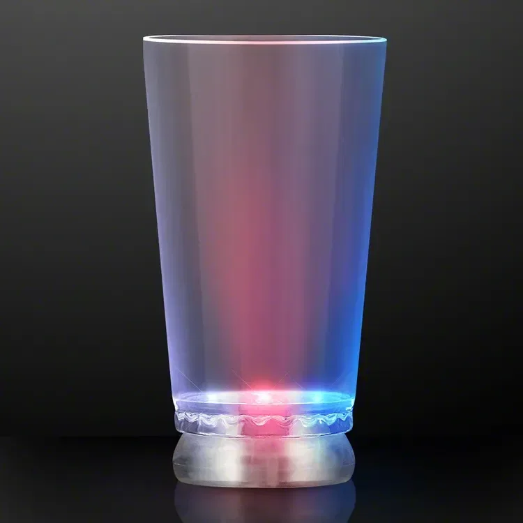 16 oz. Red White and Blue Light Up Pint Glass — view 2
