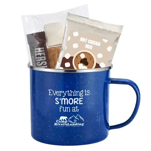 16 oz Rustic Speckled Camping Mug Gift Set — view 3