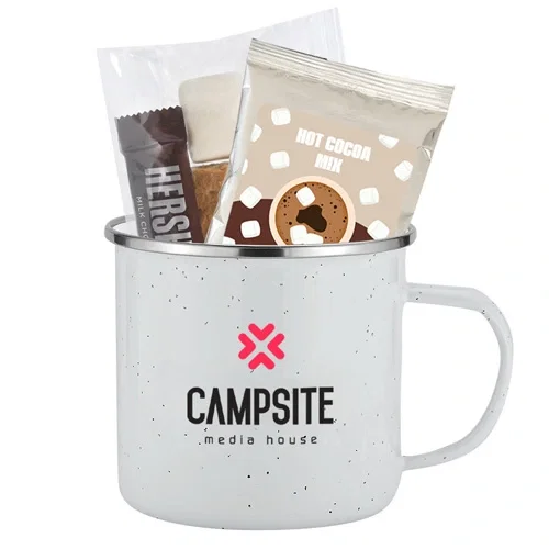 16 oz Rustic Speckled Camping Mug Gift Set — view 4