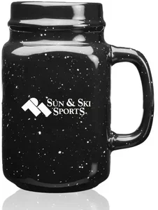 16 oz. Savannah Speckle Ceramic Mason Jars