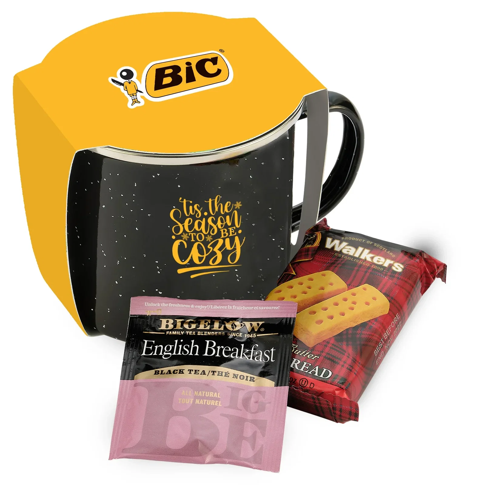 16 oz Speckled Camping Mug Gift Sets w/ Sleeve — view 3