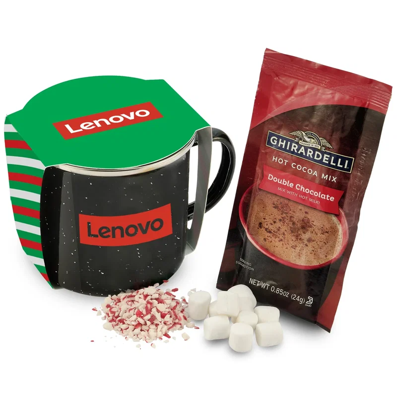 16 oz Speckled Camping Mug Gift Sets w/ Sleeve — view 2