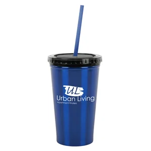 16 Oz. Stainless Steel Double Wall Tumbler