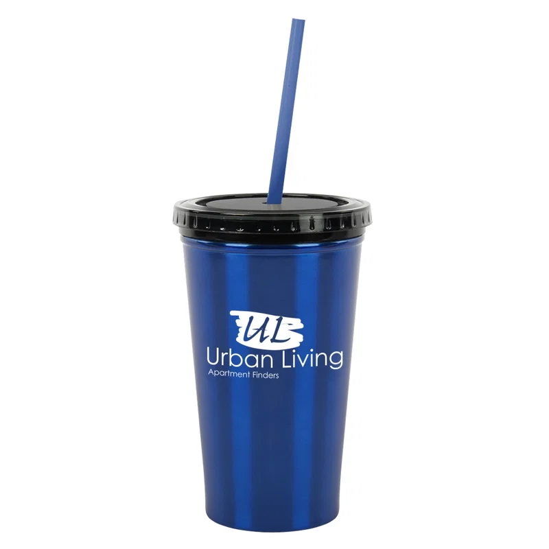 16 Oz. Stainless Steel Double Wall Tumbler