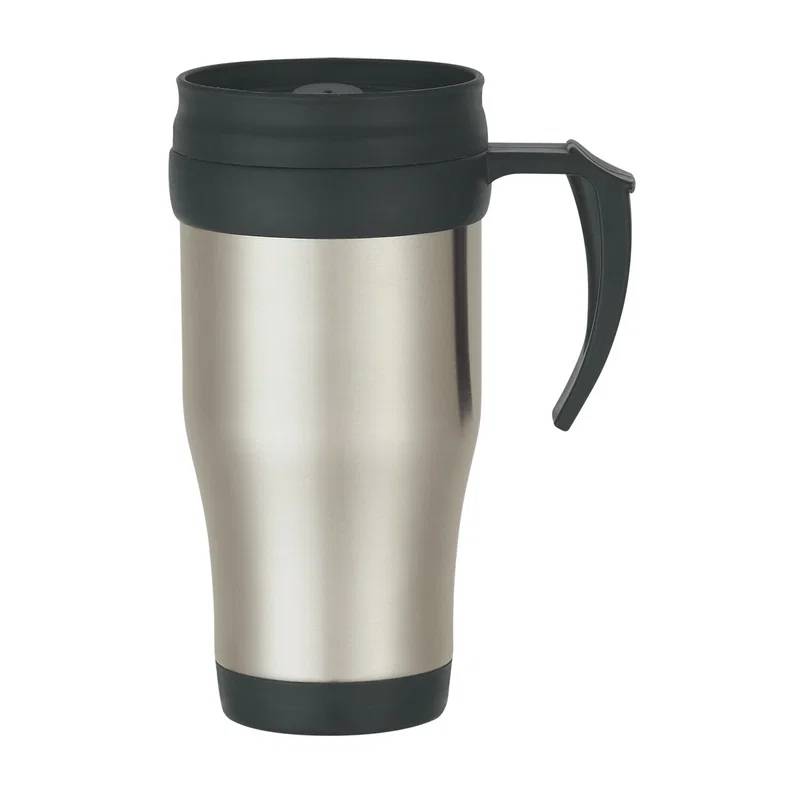 Stainless Steel Slide Action Travel Mug - 16 Oz. — view 3