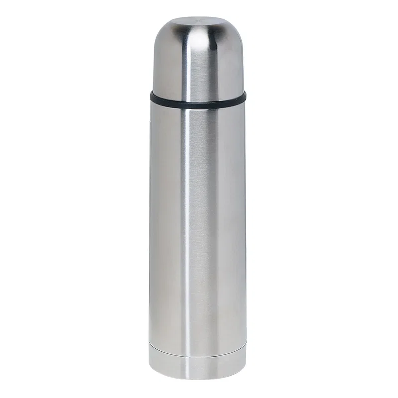 Angled view of the polished metal surface