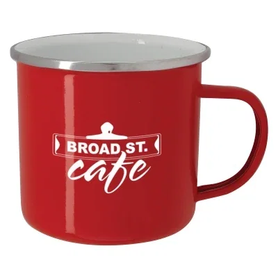 Camp ready drinkware for coffee around a morning fire