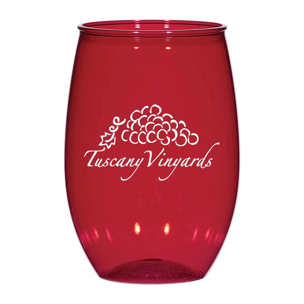 Rim detail of the sixteen-ounce stemless tumbler
