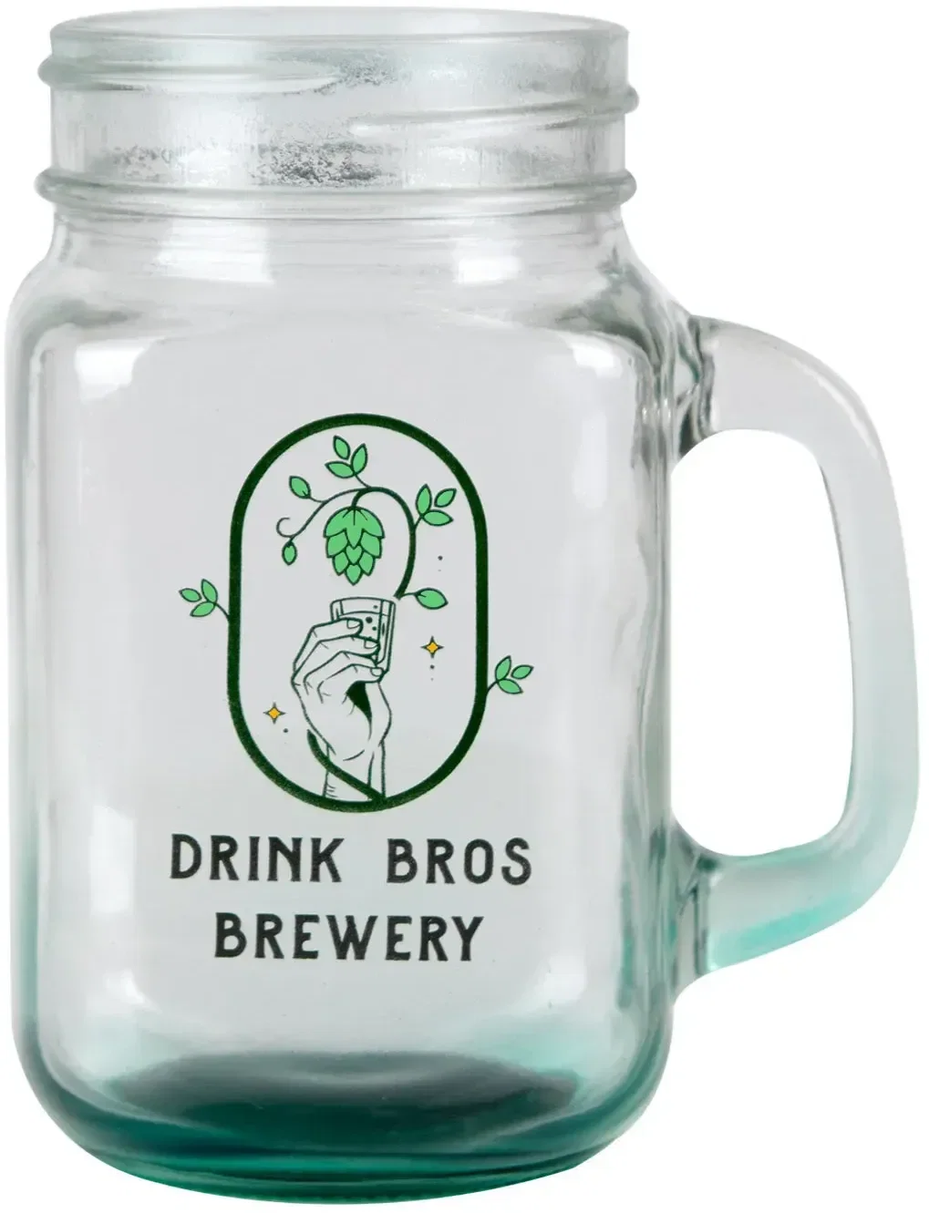 Custom Sunny Day Mason Jars with Handles - 16 oz. — view 2