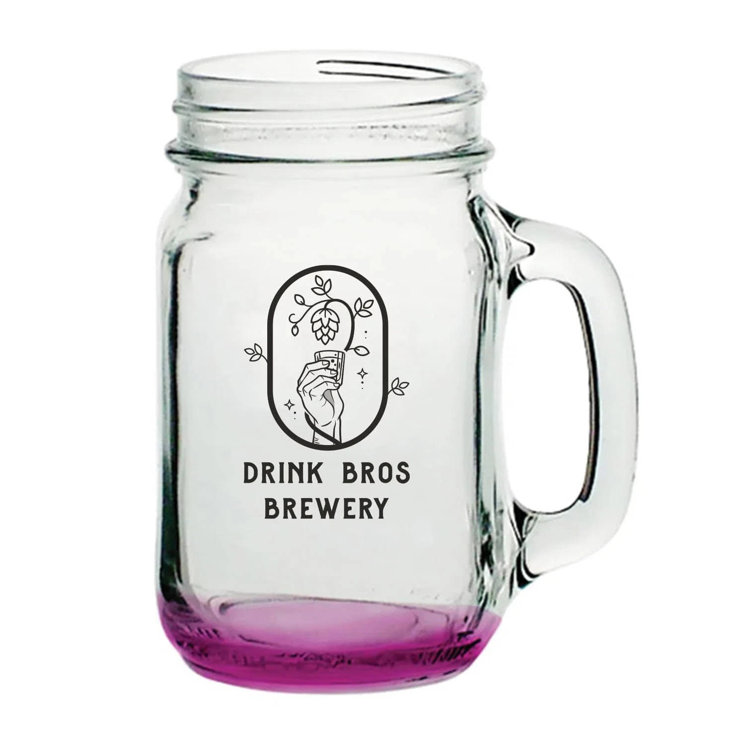 Custom Sunny Day Mason Jars with Handles - 16 oz. — view 6
