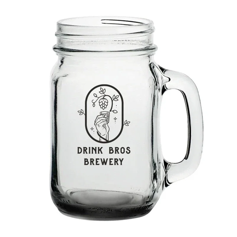 Custom Sunny Day Mason Jars with Handles - 16 oz. — view 7