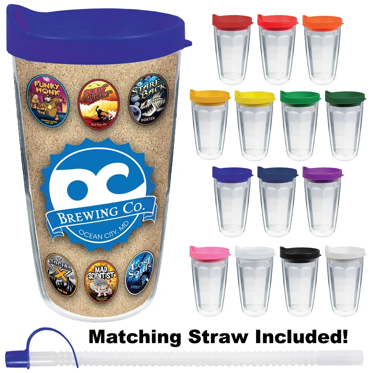16 oz. Thermal Dual Walled Travel Tumbler ( Four Imprint Options) — view 20