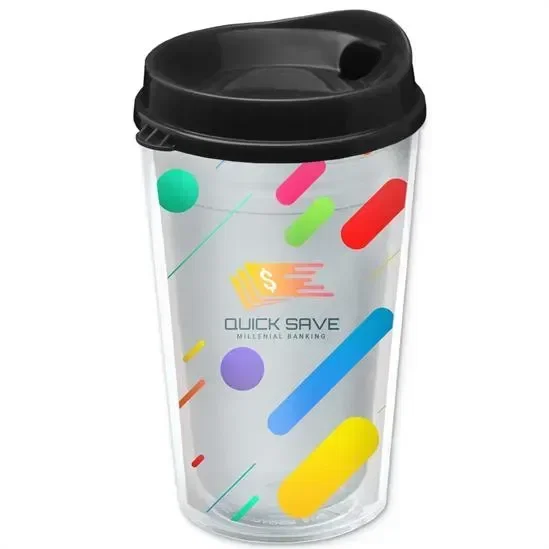 ransparent Tumbler with Sip Lid and Full-Color Insert (16 oz.) — view 2