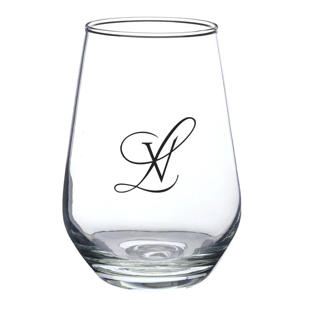16 oz. Vaso Silicia Stemless Wine Glasses — Clear — view 2
