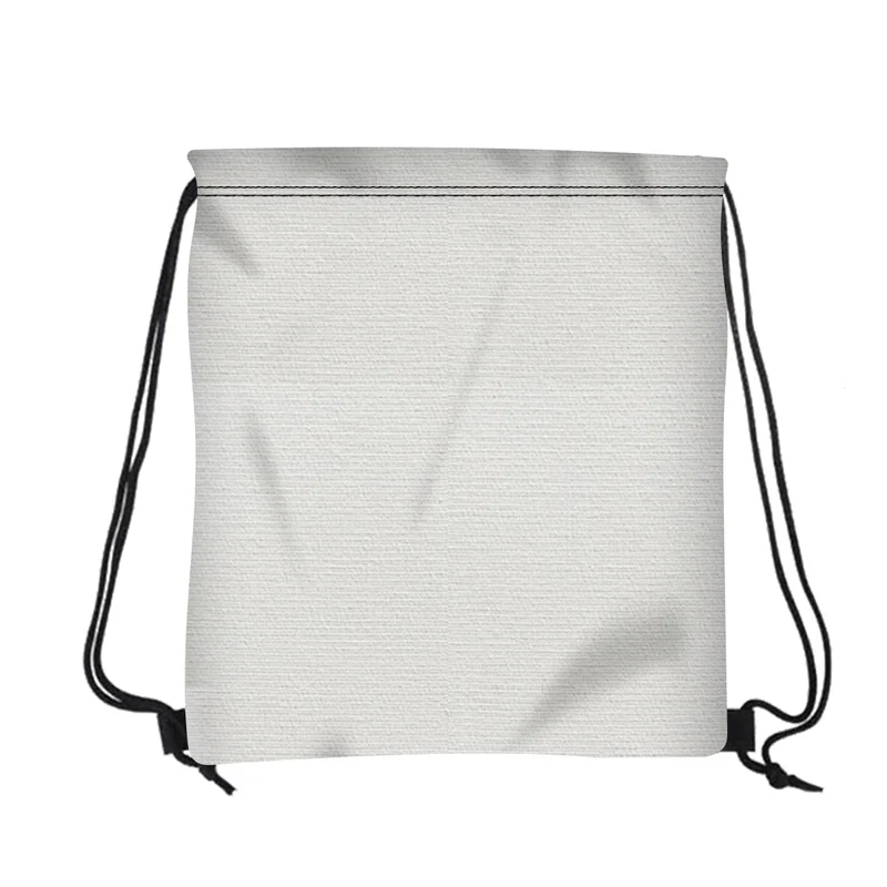 - 16" W X 18" H Canvas Drawstring Backpack — view 3