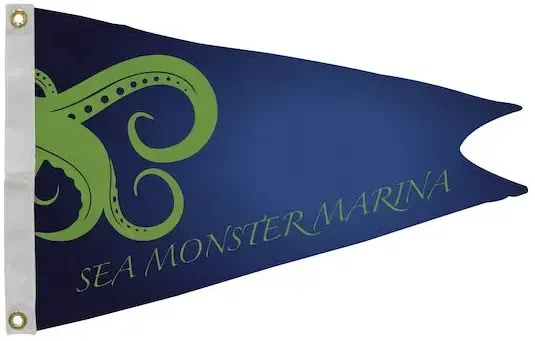 16" x 24" Nylon Burgee Flag Single-Sided