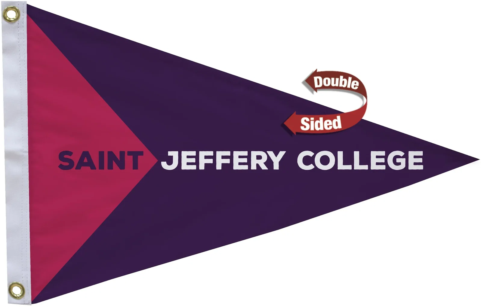 16" x 24" Nylon Pennant Flag Double-Sided — view 2