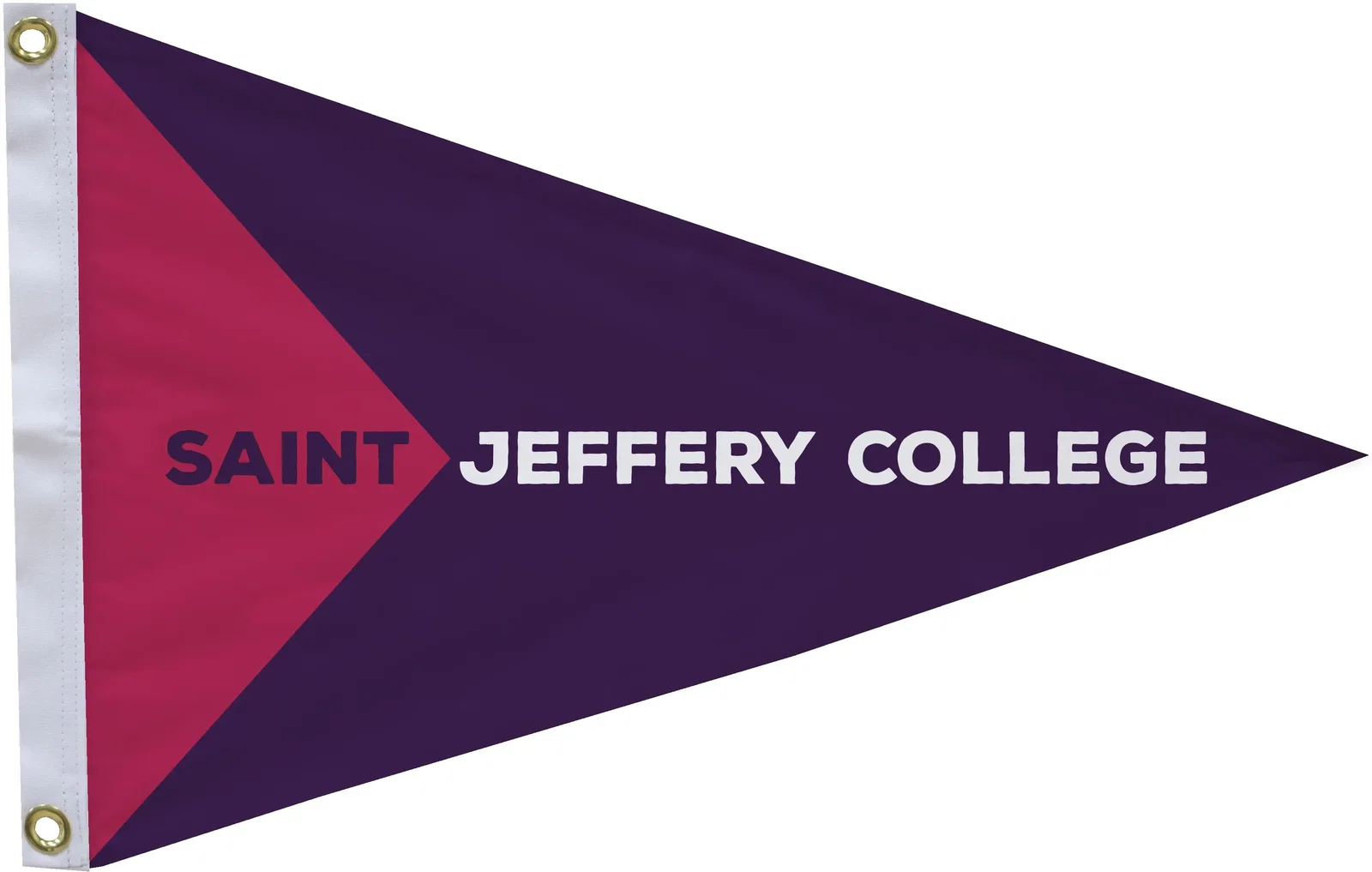 16" x 24" Nylon Pennant Flag Single-Sided — view 4