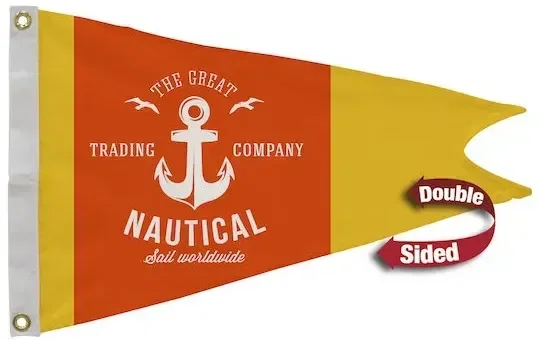 16" x 24" Polyester Burgee Flag Double-Sided