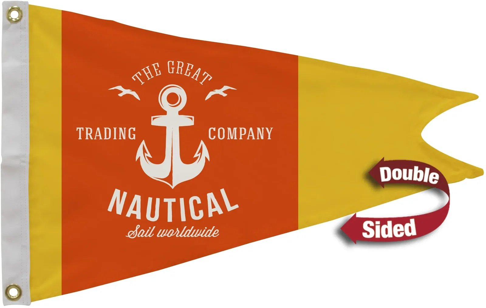 16" x 24" Polyester Burgee Flag Double-Sided — view 2