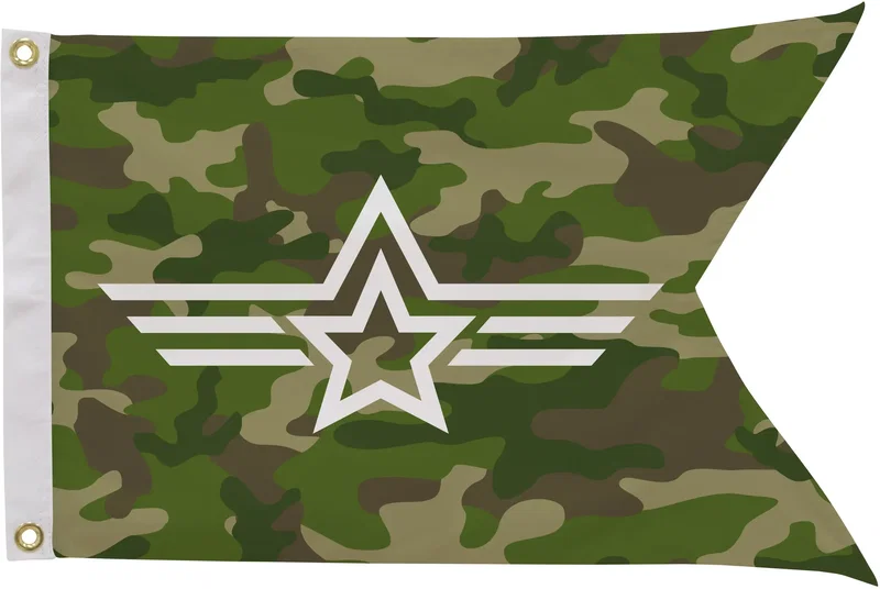 16" x 24" Polyester Guidon Flag Single-Sided — view 2