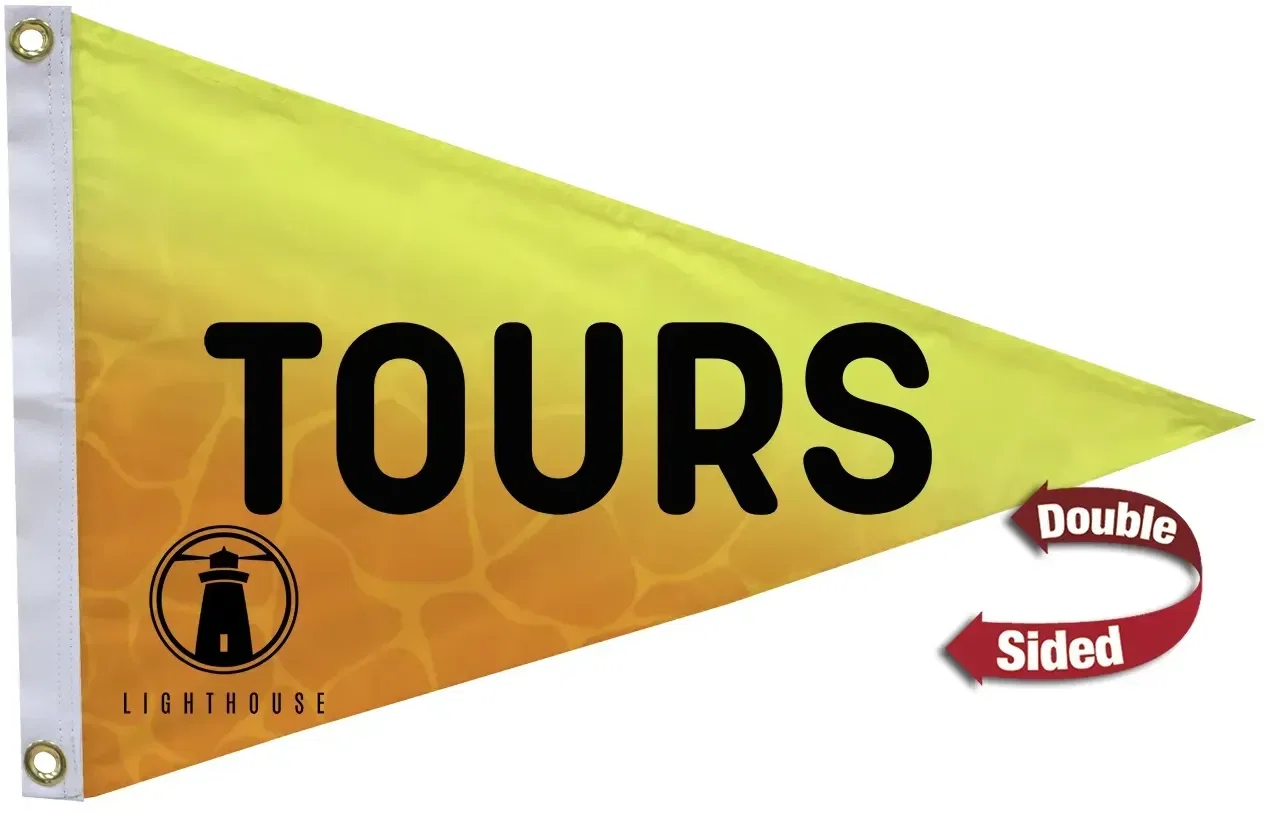 16" x 24" Polyester Pennant Flag Double-Sided — view 2
