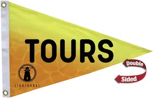16" x 24" Polyester Pennant Flag Double-Sided