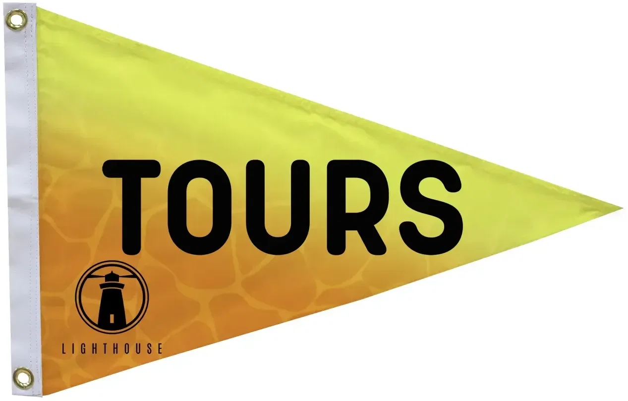 16" x 24" Polyester Pennant Flag Single-Sided — view 2