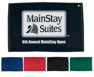 Custom Golf Towel - 16" x 25" Hemmed with Grommet and Hook