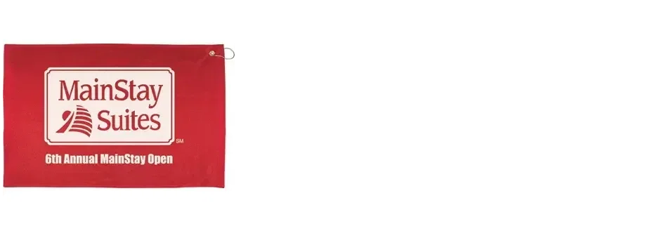 Custom Golf Towel - 16" x 25" Hemmed with Grommet and Hook — view 2