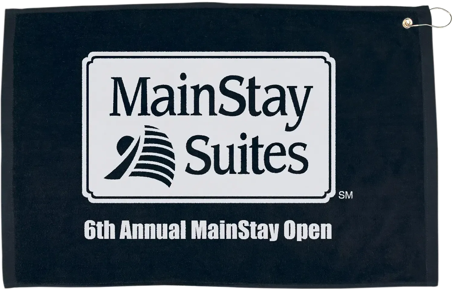 Custom Golf Towel - 16" x 25" Hemmed with Grommet and Hook — view 4