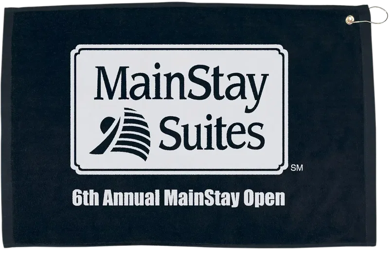Custom Golf Towel - 16" x 25" Hemmed with Grommet and Hook — view 4