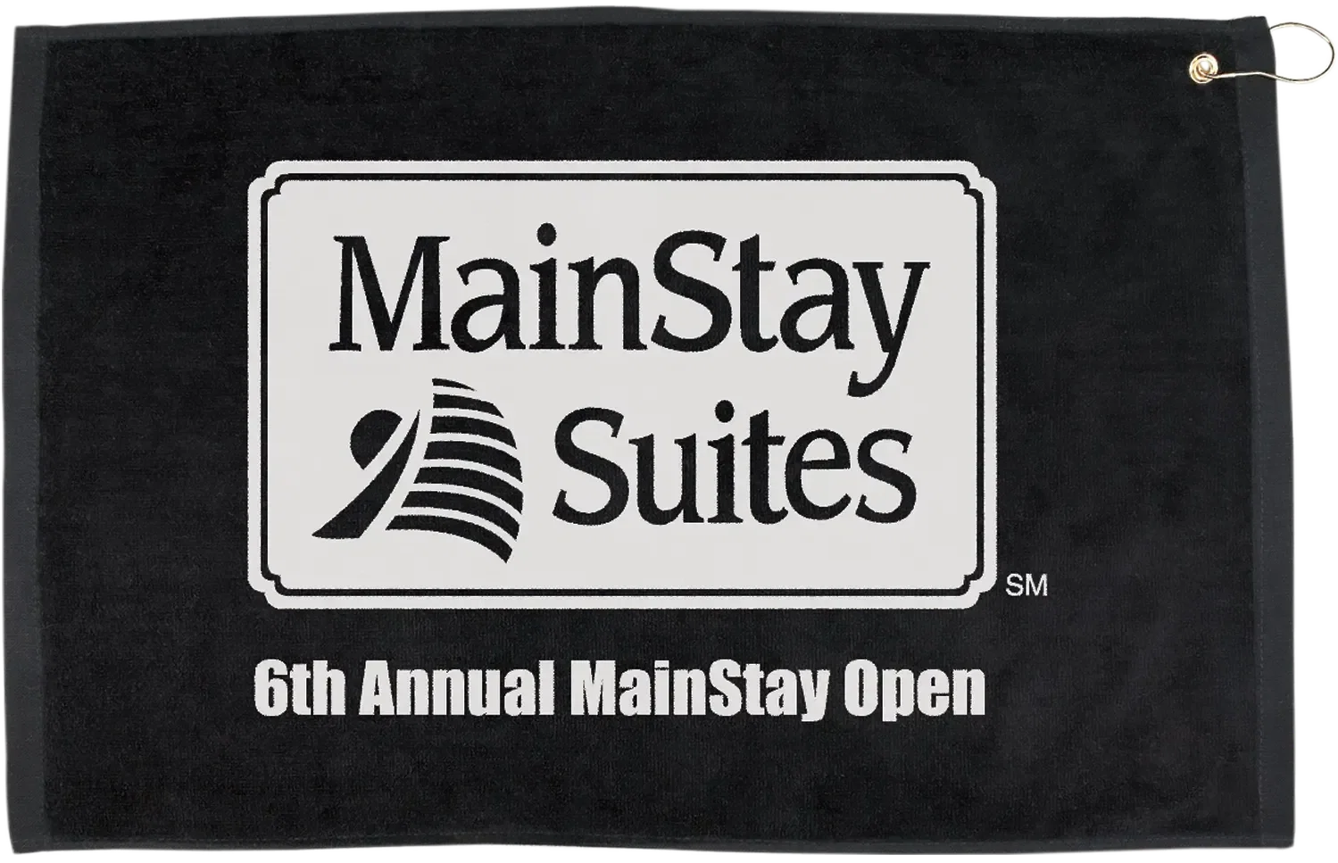 Custom Golf Towel - 16" x 25" Hemmed with Grommet and Hook — view 5