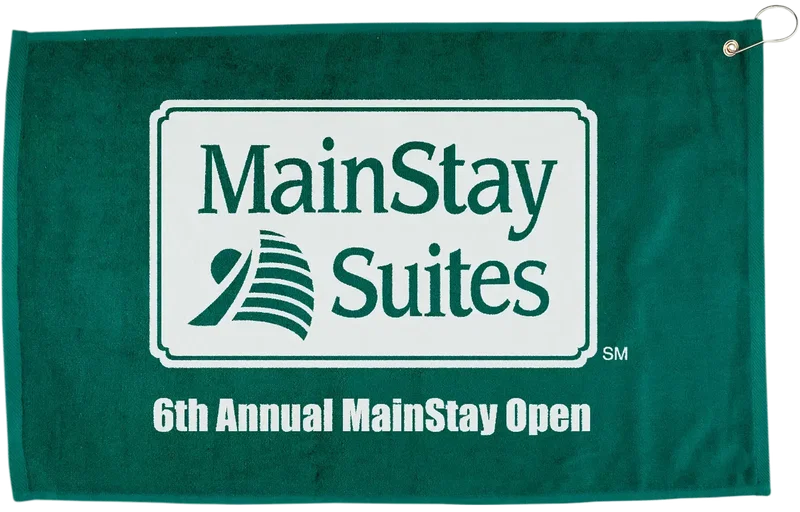Custom Golf Towel - 16" x 25" Hemmed with Grommet and Hook — view 6