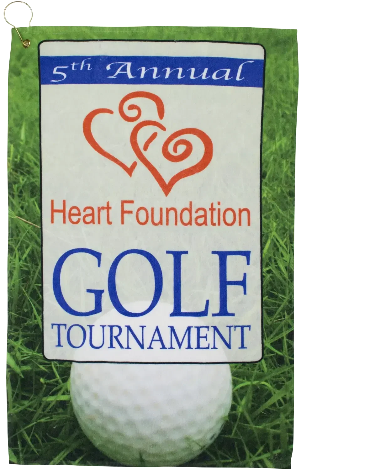 Custom Logo Golf Towel - Full Color (Hook/Grommet) — view 3