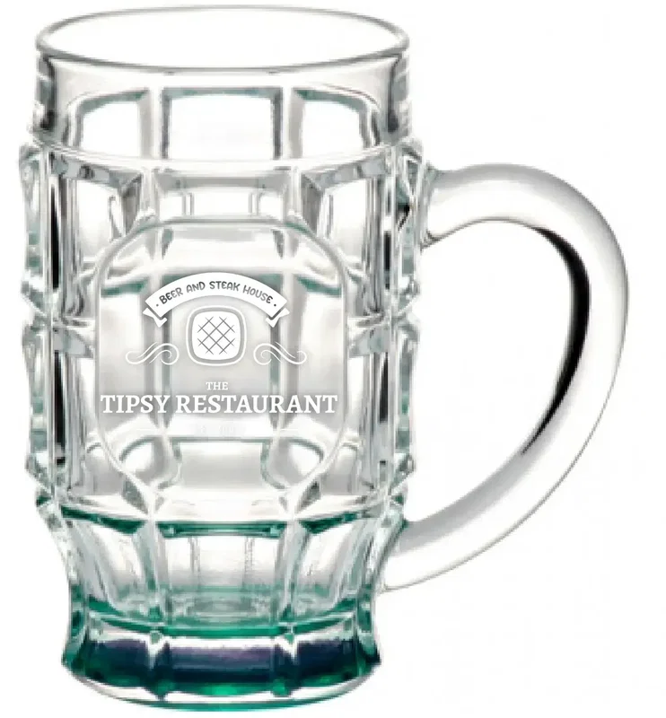 17.75 oz. Beer Garden Glass Mug (Laser Engraved) — view 2