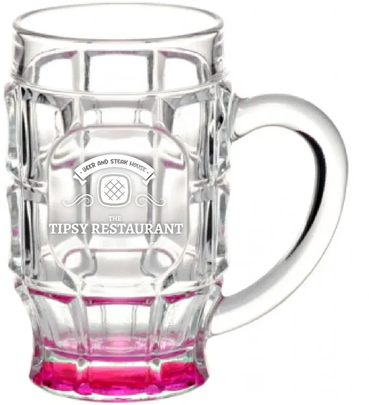 17.75 oz. Beer Garden Glass Mug (Laser Engraved) — view 4