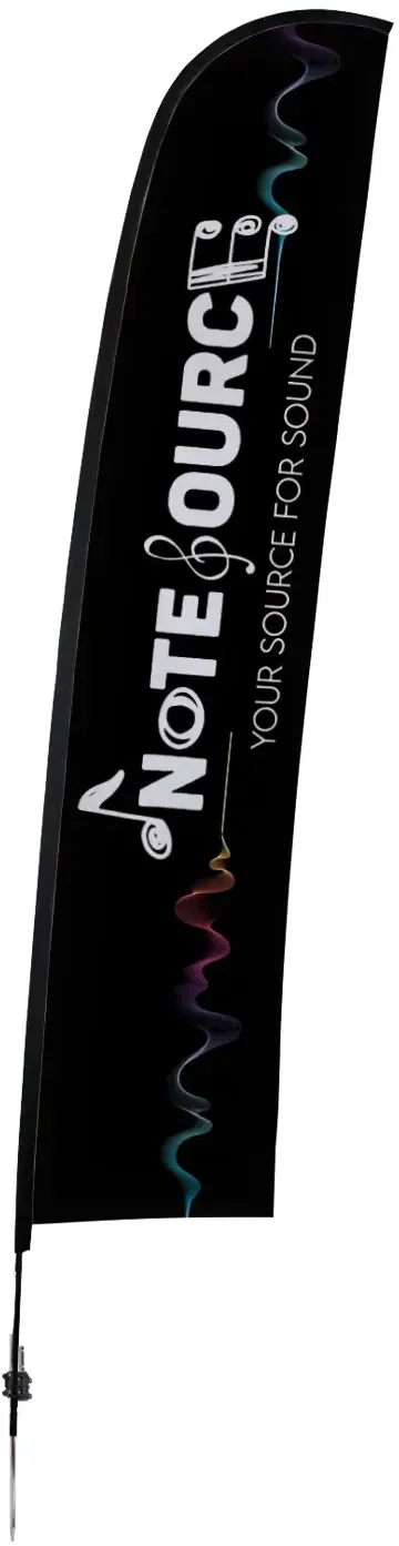 17' Elite Blade Nylon Sail Sign Kit (Single-Sided with Ground Spike) — view 5