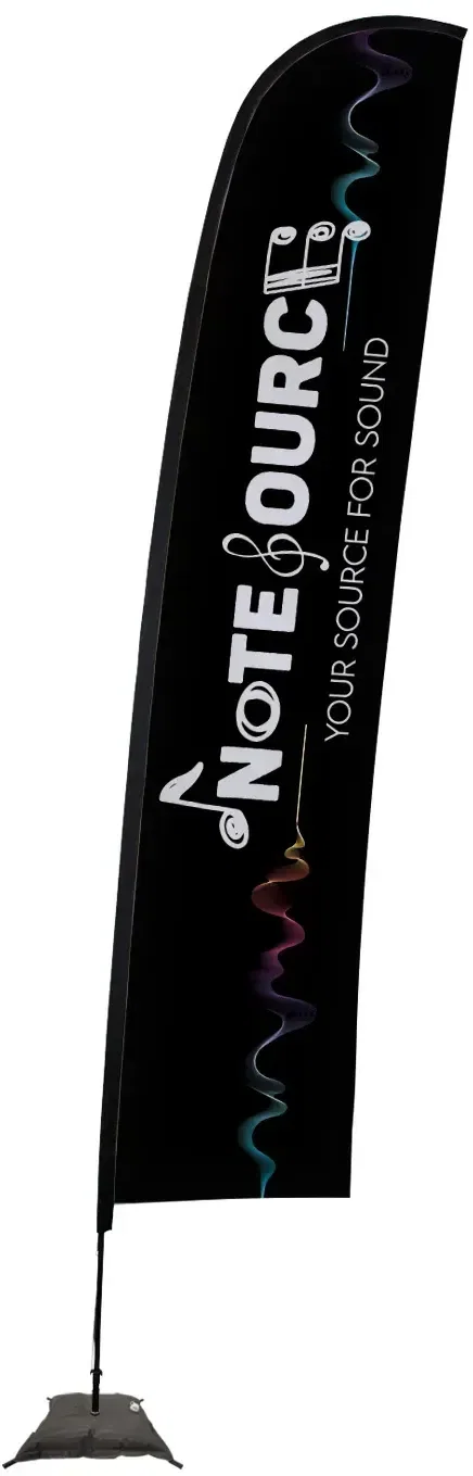 17' Elite Blade Nylon Sail Sign Kit (Single-Sided with Scissor Base) — view 6