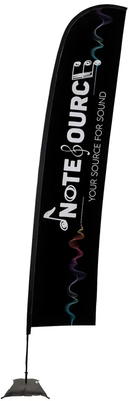 17' Elite Blade Nylon Sail Sign Kit (Single-Sided with Scissor Base) — view 6