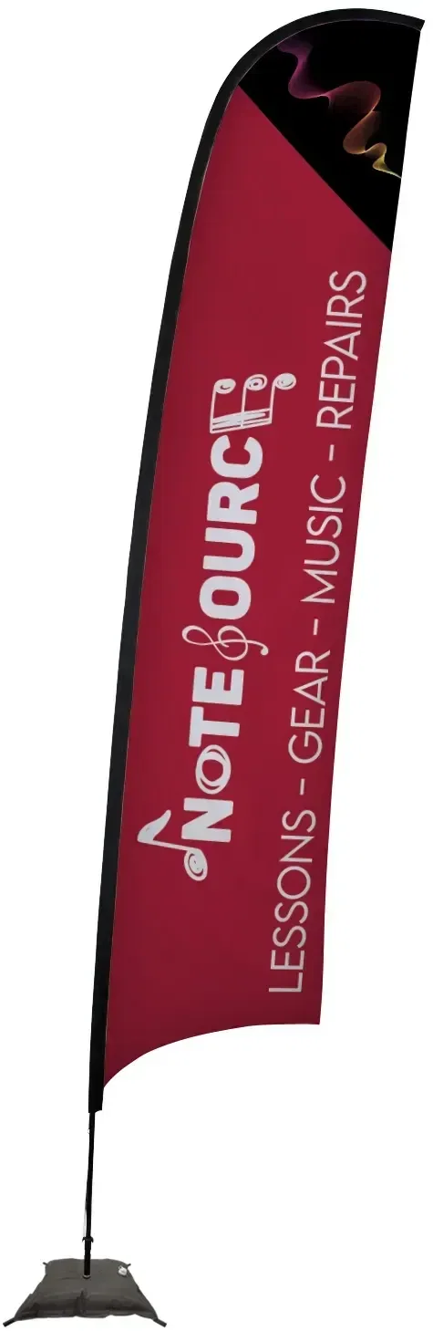17' Elite Razor Nylon Sail Sign Kit (Single-Sided with Scissor Base) — view 6
