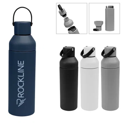 Nine inch tall bottle shown from the side