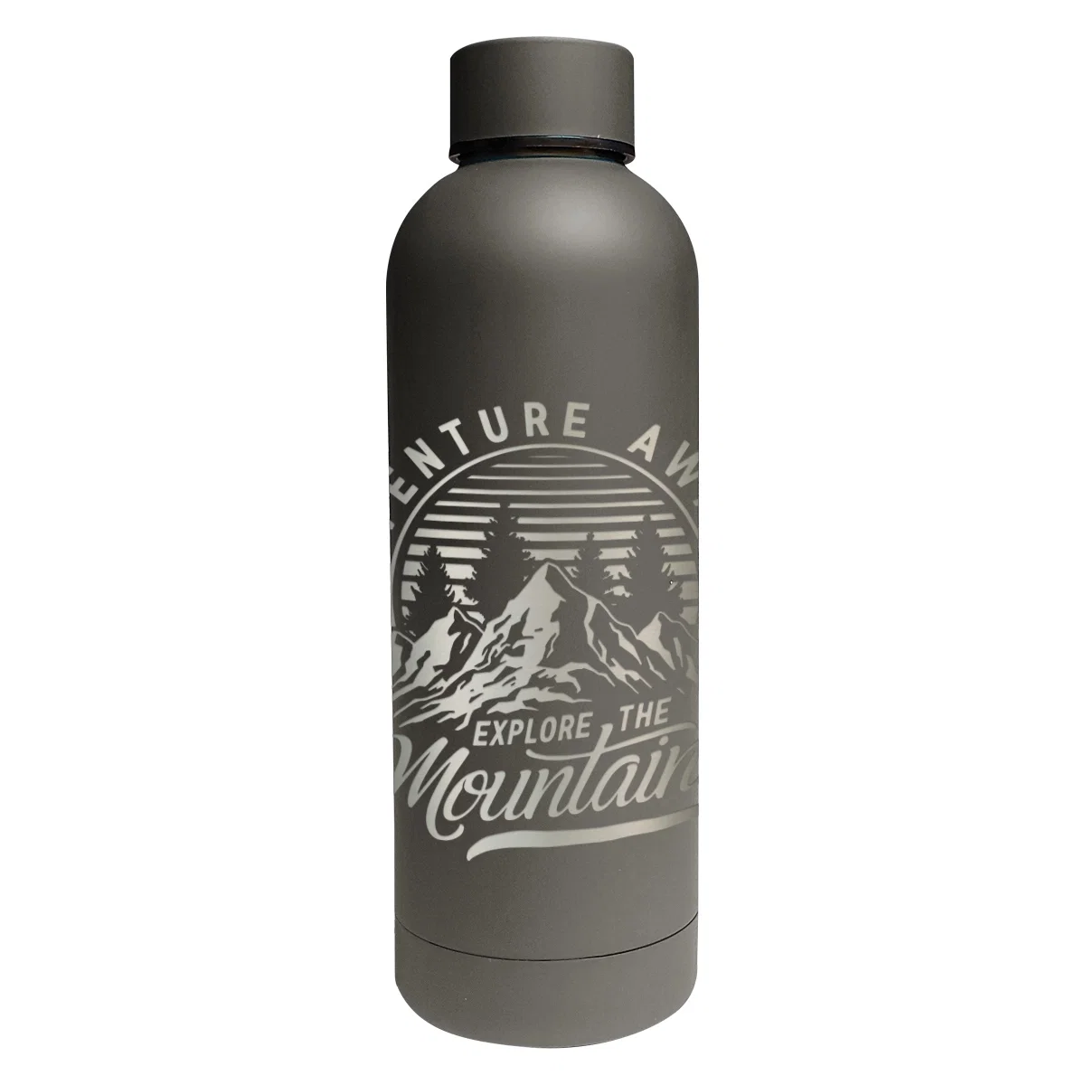 Cap seated on the top of the bottle neck