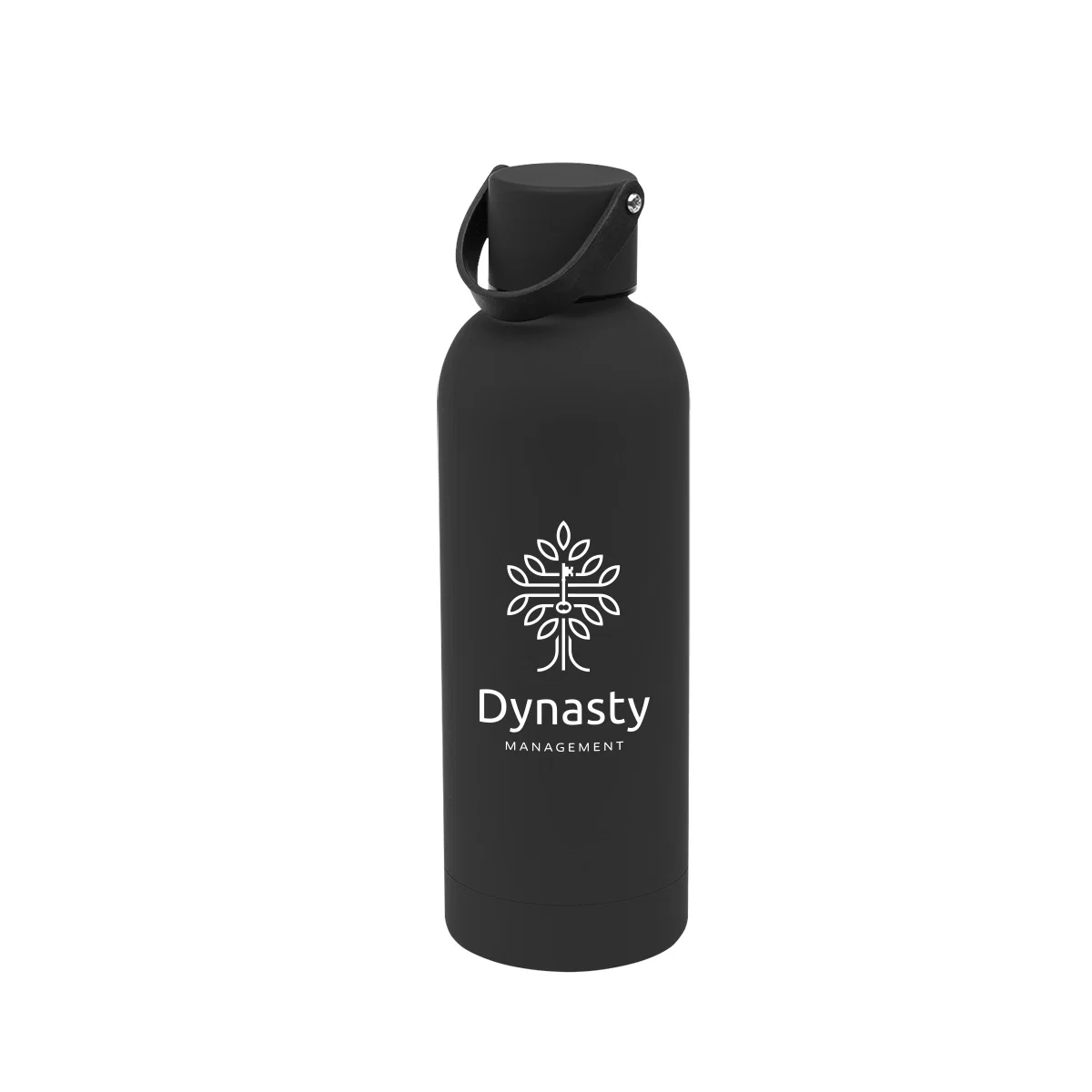 Empty 17 ounce stainless steel bottle standing upright on a counter