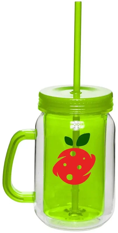 Custom Mason Jar with Straw - 17 oz. — view 11