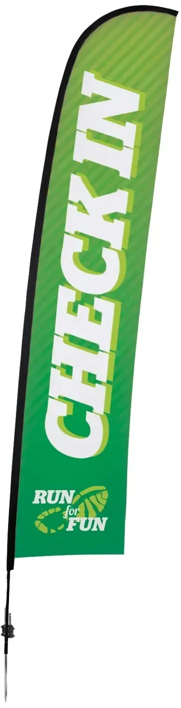 17' Premium Blade Sail Sign Kit (Single-Sided with Ground Spike) — view 5