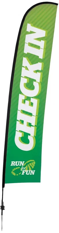17' Premium Blade Sail Sign Kit (Single-Sided with Ground Spike) — view 5