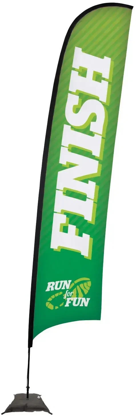 17' Premium Razor Sail Sign Kit (Single-Sided with Scissor Base) — view 4