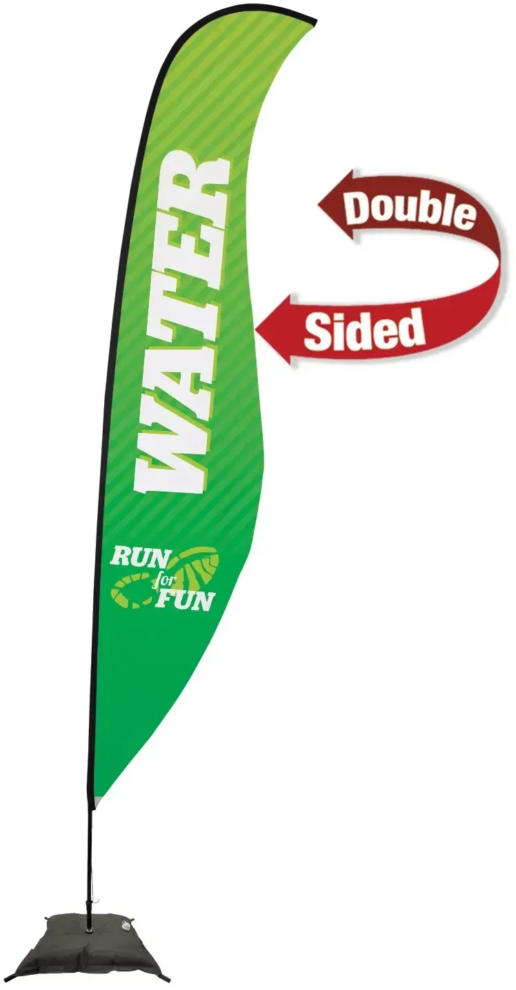 17' Premium Sabre Sail Sign Kit (Double-Sided with Scissor Base) — view 7