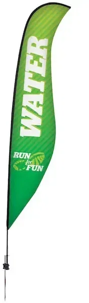 17' Premium Sabre Sail Sign Kit (Single-Sided with Ground Spike)
